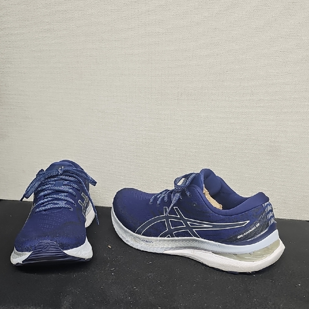 Asics Navy Blue and White Women's Running Sneakers